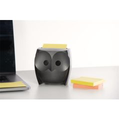   3M POSTIT Jegyzettömb adagoló, "Z", 3M POSTIT "Bagoly", fekete