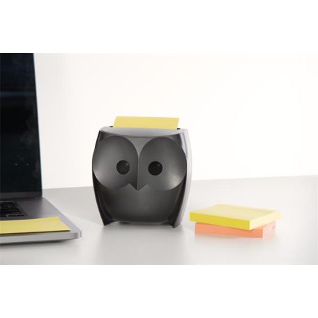 3M POSTIT Jegyzettömb adagoló, "Z", 3M POSTIT "Bagoly", fekete