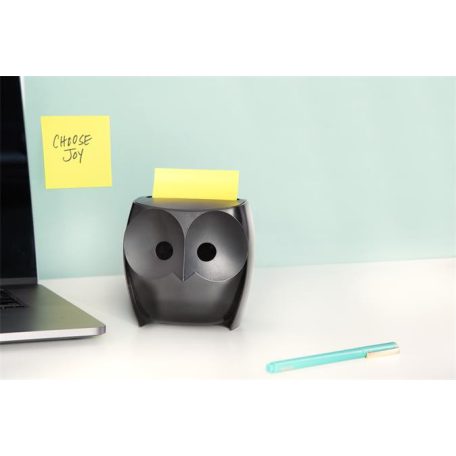 3M POSTIT Jegyzettömb adagoló, "Z", 3M POSTIT "Bagoly", fekete