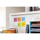 3M POSTIT Öntapadó jegyzettömb, "Z", 76x76 mm, 4+2x90 lap, 3M POSTIT "Carnival", vegyes