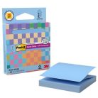 3M POSTIT Öntapadó jegyzettömb, "Z", adagolóval, 76x76 mm, 90 lap, 3M POSTIT "Super Sticky", pasztellkék