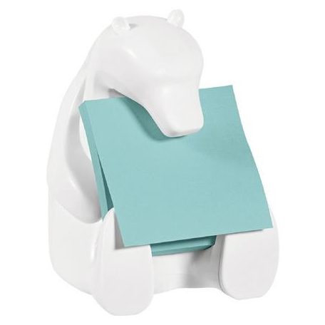 3M POSTIT Jegyzettömb adagoló, "Z", 3M POSTIT, "Jegesmedve", fehér