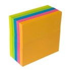 VICTORIA OFFICE Öntapadó jegyzettömb, 50x50 mm, 250 lap, VICTORIA OFFICE, neon