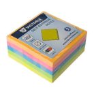 VICTORIA OFFICE Öntapadó jegyzettömb, 50x50 mm, 250 lap, VICTORIA OFFICE, neon