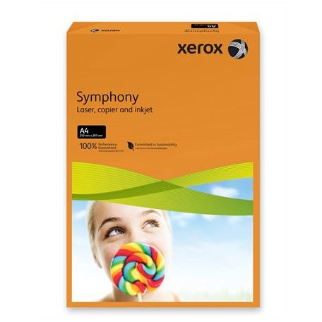 XEROX Másolópapír, színes, A4, 80 g, XEROX "Symphony", narancs (intenzív)
