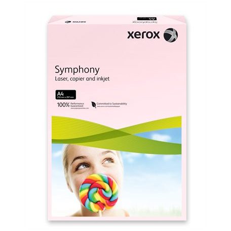 XEROX Másolópapír, színes, A4, 80 g, XEROX "Symphony", rózsaszín (pasztell)