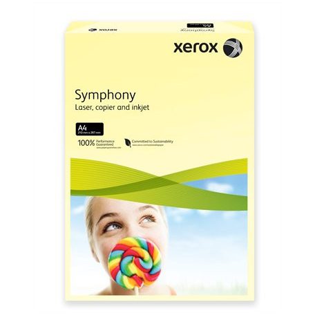 XEROX Másolópapír, színes, A4, 80 g, XEROX "Symphony", világossárga (pasztell)