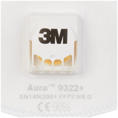 3M Porálarc, szelepes, 3M "9322+ Aura"