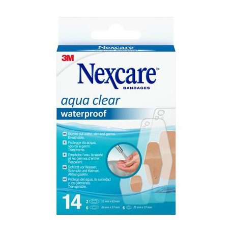 3M Sebtapasz, vízálló, vegyes méret, 14 db, 3M "Nexcare™ Aqua 360"