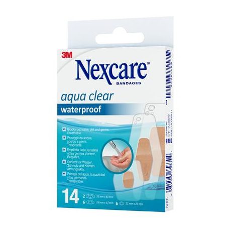 3M Sebtapasz, vízálló, vegyes méret, 14 db, 3M "Nexcare™ Aqua 360"