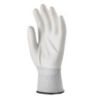 Szerelőkesztyű, tenyéren mártott 8-as méret, fehér