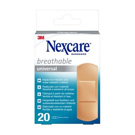 3M Sebtapasz, vízálló, általános, vegyes méret, 20 db, 3M "Nexcare Universal"