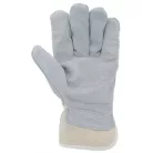 Védőkesztyű, marhahasítékbőr, 10-es méret, szürke/beige