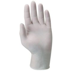   Védőkesztyű, egyszer használatos, latex, M/8-as méret, púderezett