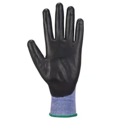   Védőkesztyű, nylon, PU tenyéren mártott, XXL méret "Senti-Flex", kék