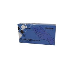   Védőkesztyű, egyszer használatos, nitril, S méret, 100 db, púder nélküli, kék