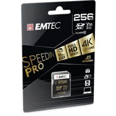   EMTEC Memóriakártya, SDXC, 256GB, UHS-I/U3/V30, 95/85 MB/s, EMTEC "SpeedIN"