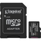 KINGSTON Memóriakártya, microSDXC, 128GB, C10/UHS-I/U1-U3/V10-V30/A1, Gen3, adapter, KINGSTON "Canvas Select Plus"