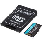 KINGSTON Memóriakártya, microSDXC, 64GB, C10/UHS-I/U3/V30/A2, Gen4, adapter, KINGSTON "Canvas Go! Plus"