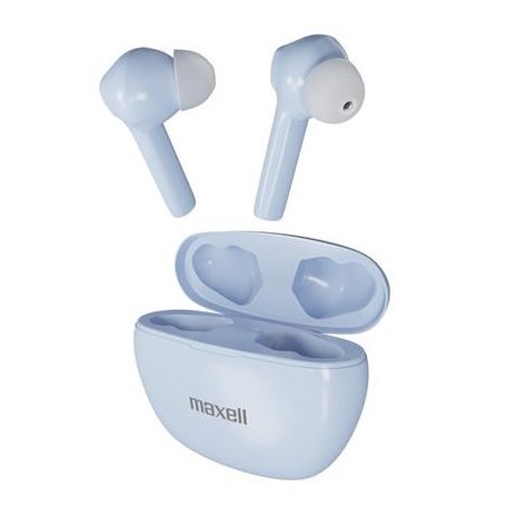 MAXELL Fülhallgató, vezeték nélküli, Bluetooth 5.3, mikrofonnal, MAXELL "Dynamic+", világoskék