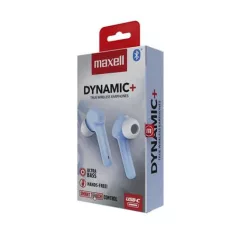   MAXELL Fülhallgató, vezeték nélküli, Bluetooth 5.3, mikrofonnal, MAXELL "Dynamic+", világoskék