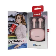  MAXELL Fülhallgató, vezeték nélküli, Bluetooth 5.3, mikrofonnal, MAXELL "Dynamic+", rózsaszín