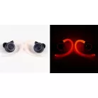 MAXELL Fülhallgató, vezeték nélküli, Bluetooth, mikrofonnal, LED-es fülhallgató, MAXELL "Halo Sport", fekete