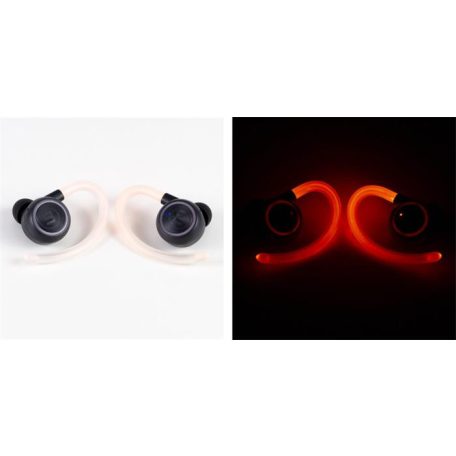 MAXELL Fülhallgató, vezeték nélküli, Bluetooth, mikrofonnal, LED-es fülhallgató, MAXELL "Halo Sport", fekete