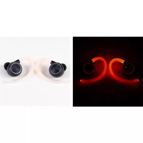 MAXELL Fülhallgató, vezeték nélküli, Bluetooth, mikrofonnal, LED-es fülhallgató, MAXELL "Halo Sport", fekete