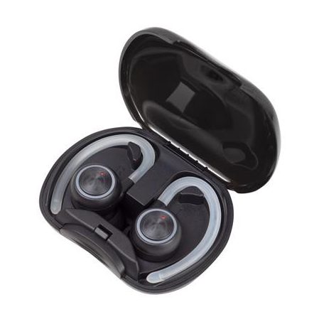 MAXELL Fülhallgató, vezeték nélküli, Bluetooth, mikrofonnal, LED-es fülhallgató, MAXELL "Halo Sport", fekete