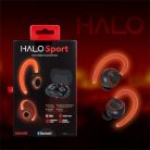 MAXELL Fülhallgató, vezeték nélküli, Bluetooth, mikrofonnal, LED-es fülhallgató, MAXELL "Halo Sport", fekete