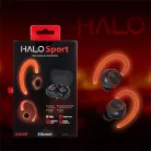 MAXELL Fülhallgató, vezeték nélküli, Bluetooth, mikrofonnal, LED-es fülhallgató, MAXELL "Halo Sport", fekete