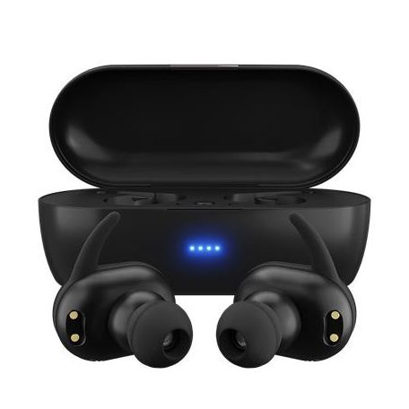 MAXELL Fülhallgató, vezeték nélküli, Bluetooth 5.0, mikrofonnal, MAXELL "Mini Duo", fekete