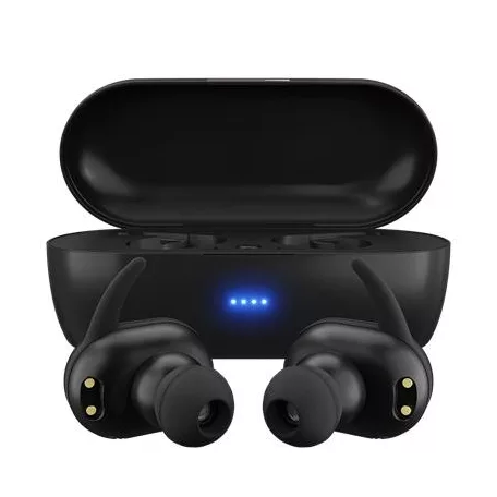 MAXELL Fülhallgató, vezeték nélküli, Bluetooth 5.0, mikrofonnal, MAXELL "Mini Duo", fekete