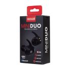 MAXELL Fülhallgató, vezeték nélküli, Bluetooth 5.0, mikrofonnal, MAXELL "Mini Duo", fekete