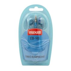 MAXELL Fülhallgató, MAXELL "Ear Buds 98", kék