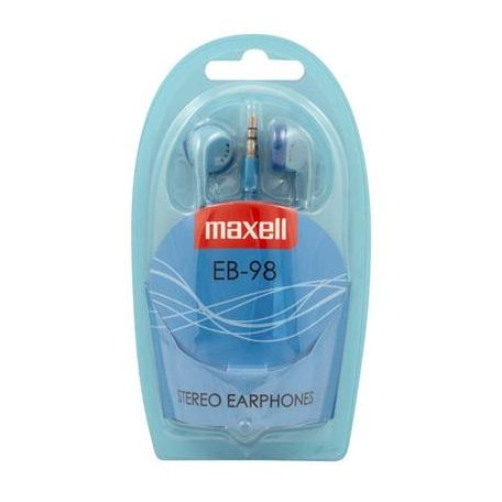 MAXELL Fülhallgató, MAXELL "Ear Buds 98", kék