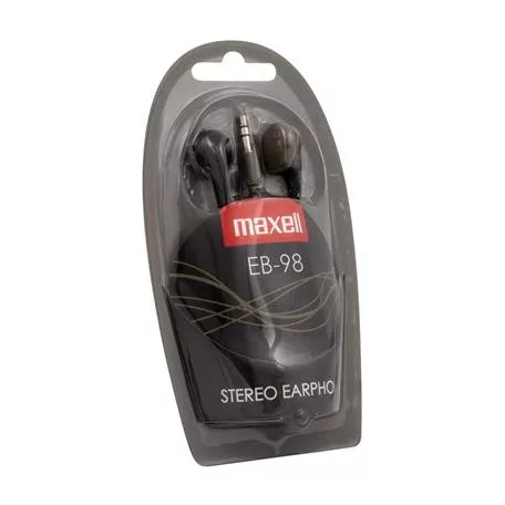 MAXELL Fülhallgató, MAXELL "Ear Buds 98", fekete