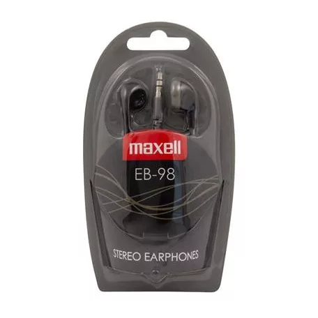 MAXELL Fülhallgató, MAXELL "Ear Buds 98", fekete