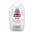 MAXELL Fülhallgató, MAXELL "Ear Buds 98", fehér