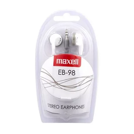 MAXELL Fülhallgató, MAXELL "Ear Buds 98", fehér