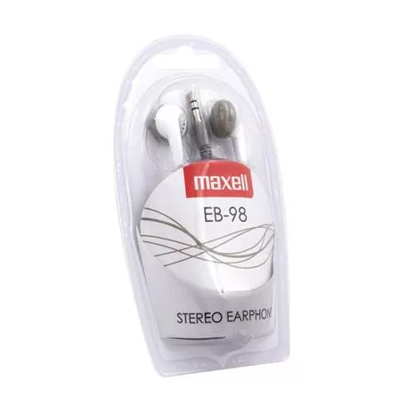 MAXELL Fülhallgató, MAXELL "Ear Buds 98", fehér