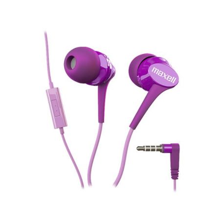 MAXELL Fülhallgató, mikrofonnal, MAXELL "Fusion+", lila-rózsaszín
