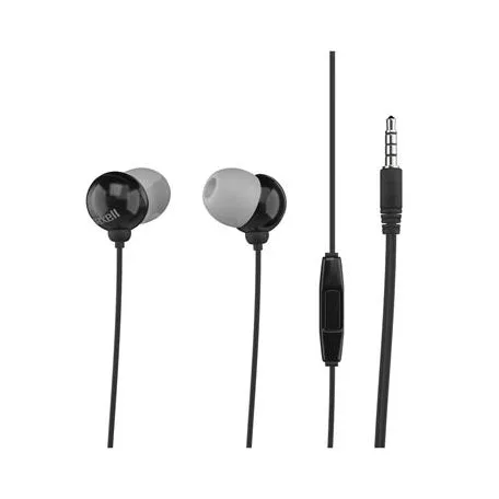 MAXELL Fülhallgató, mikrofonnal, MAXELL "Plugz", fekete