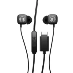   MAXELL Fülhallgató, mikrofonnal, USB-C, MAXELL "Square+", fekete