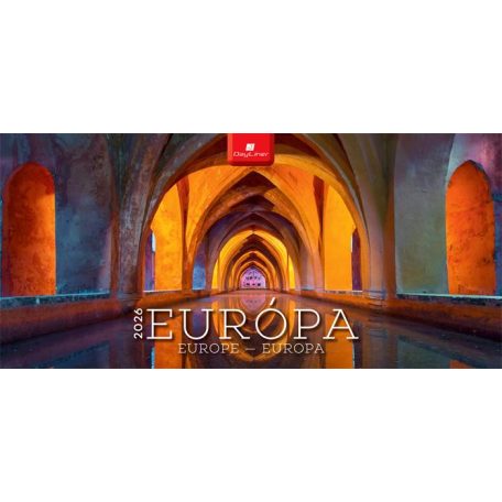 DAYLINER Naptár, asztali, álló, DAYLINER "Európa"
