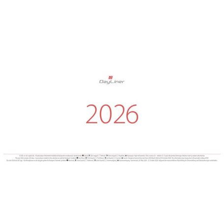 DAYLINER Naptár, asztali, fekvő, DAYLINER, "Oktáv"