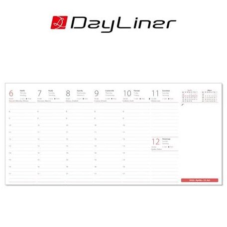 DAYLINER Naptár, asztali, fekvő, DAYLINER, "Oktáv"