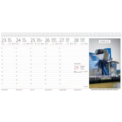   DAYLINER Naptár, asztali, álló, DAYLINER "Képes világ"