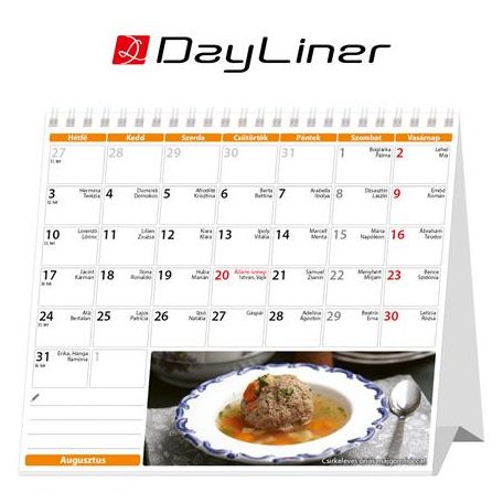 DAYLINER Naptár, asztali, álló, DAYLINER "Konyha Show - Mindmegette"